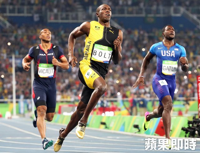 奧運百米最速男大戰　波爾特9秒81奪金三連霸