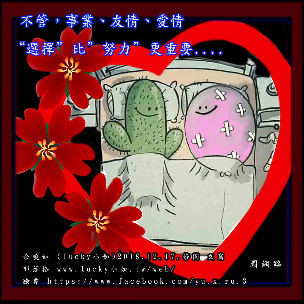 選擇比努力 更重要~  不管事業、友情、愛情都是ㄧ樣…