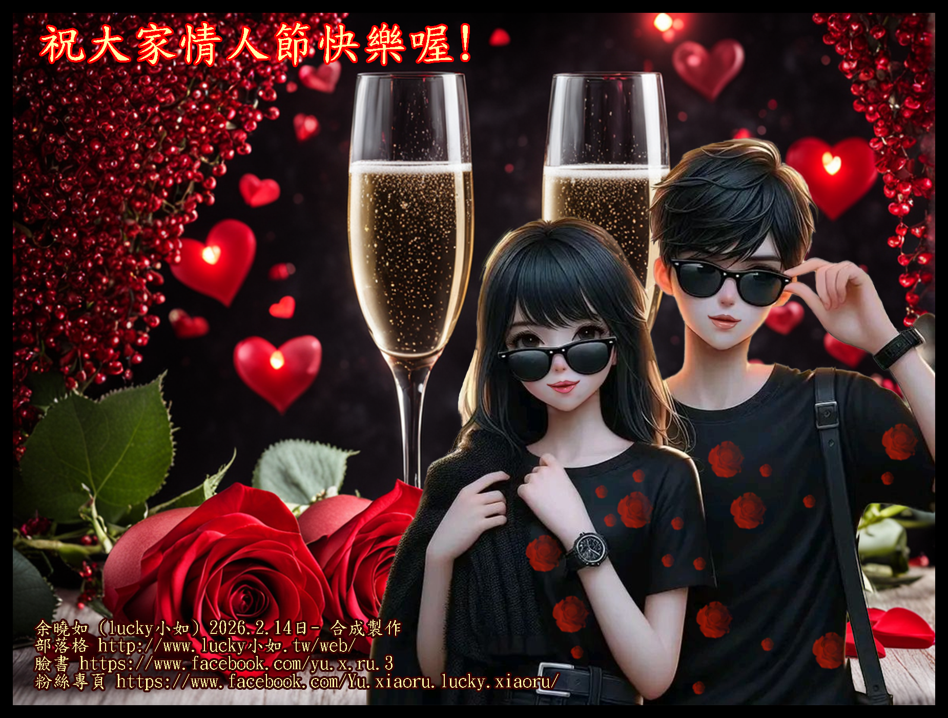 祝大家情人節快樂喔!-2026-2-14