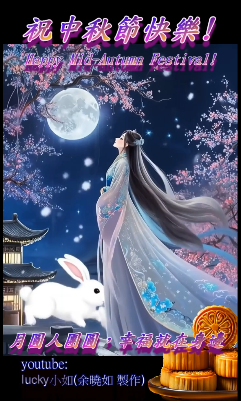 提早~祝大家中秋節快樂喔!2026-9-24